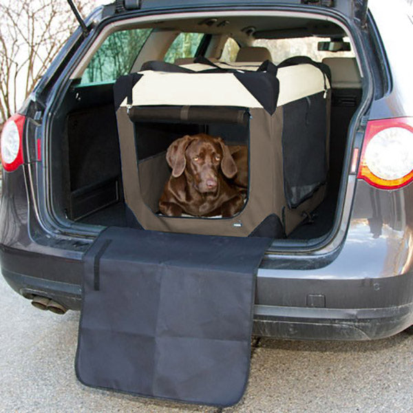 Pet-Star Transport-Hütte, braun/beige - 121 x 79 x 80cm