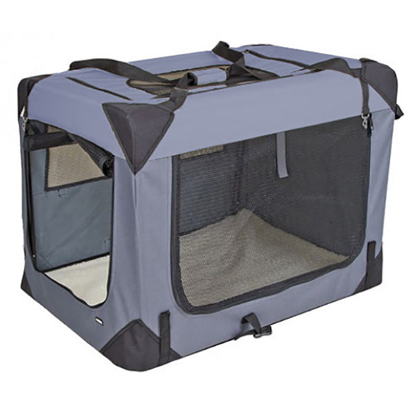 Pet-Star Transport-Hütte, grau - 70 x 52 x 50cm