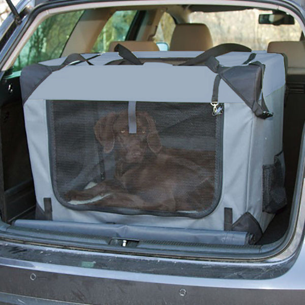 Pet-Star Transport-Hütte, grau - 70 x 52 x 50cm