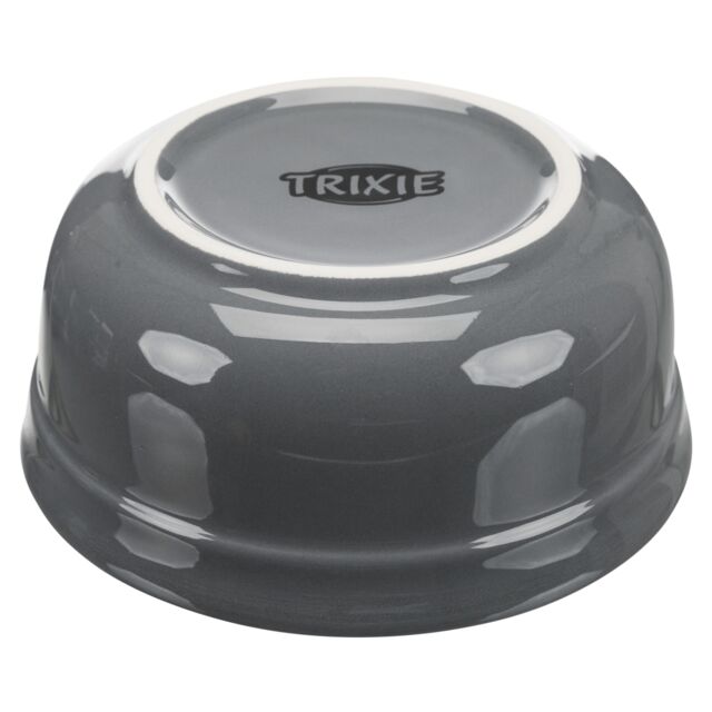 Trixie Napf-Set, Keramik/Metall - petrol/grau - 2 × 0,6 l
