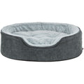 Trixie Vital Bett Lino Soft, oval - grau/hellgrau - 110 × 92 cm