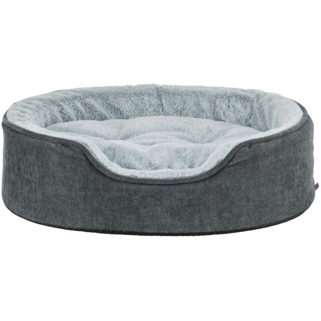 Trixie Vital Bett Lino Soft, oval - grau/hellgrau - 110 × 92 cm