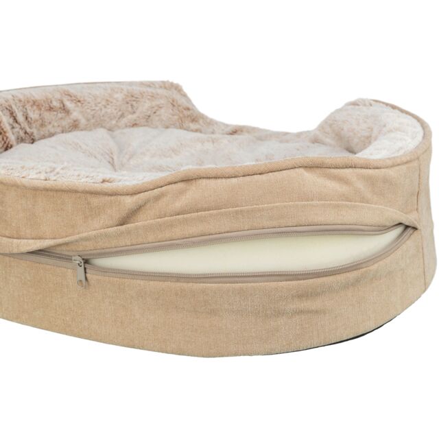 Trixie Vital Bett Lino Soft, oval - beige/creme - 60 × 45 cm