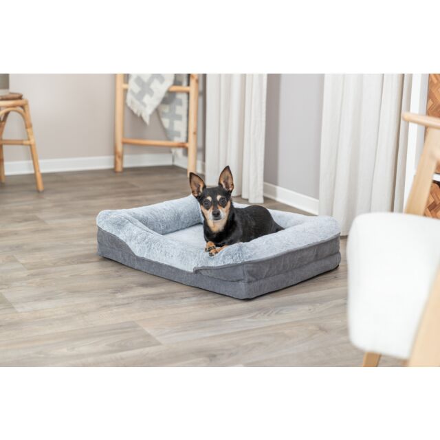 Trixie Vital Bett Lino Soft - grau/hellgrau - 110 × 75 cm
