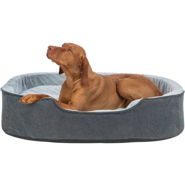 Trixie Vital Bett Lino Soft, oval - grau/hellgrau - 83 × 67 cm