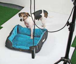 Pet-Star Bett/Kissen MONTANA, 72 cm - Hellblau