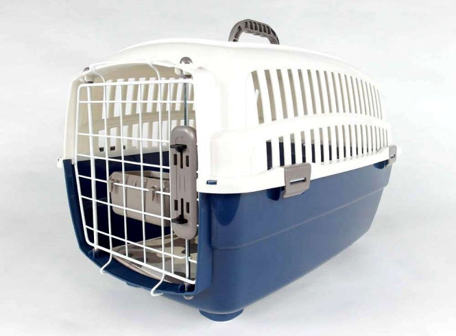 Transportbox Voyager Luxus mit Kissen + Napf - M