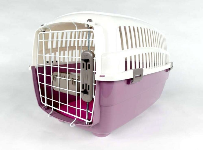 Transportbox Voyager Luxus mit Kissen + Napf - M