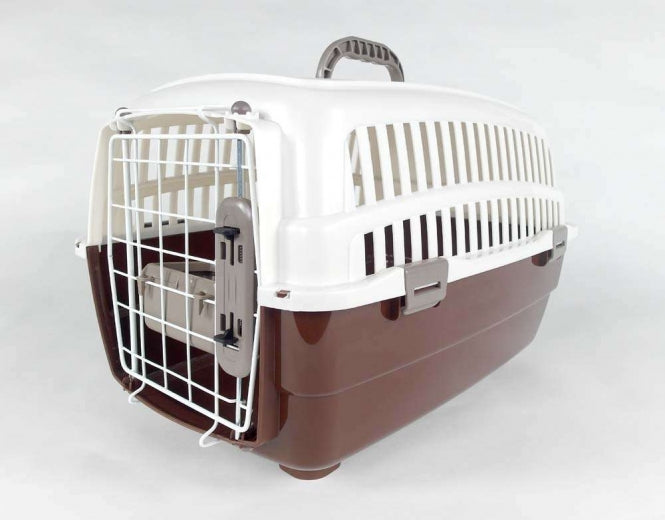 Transportbox Voyager Luxus mit Kissen + Napf - S