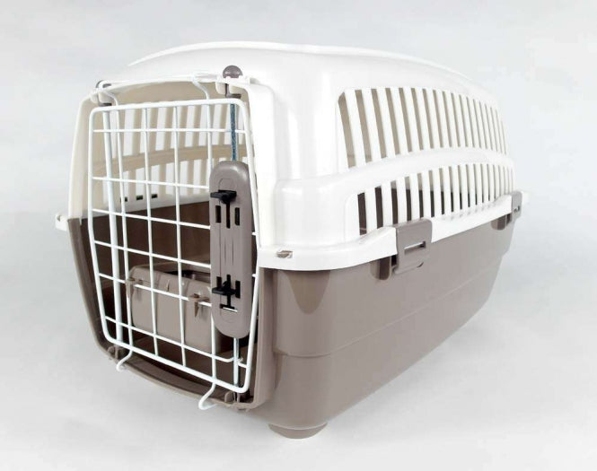 Transportbox Voyager Luxus mit Kissen + Napf - S