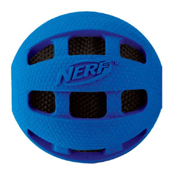 NERF DOG Crunchable Squeak Checker Ball - Small