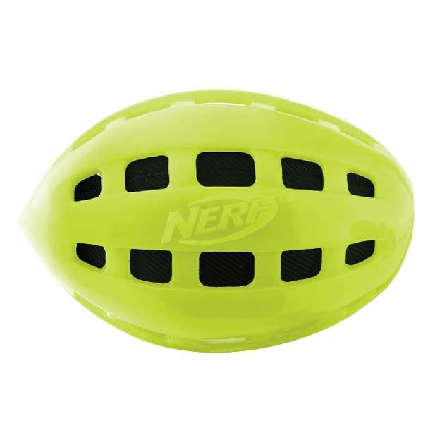 NERF DOG TPR Crunchable Sqeak Football - Medium