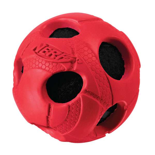 NERF DOG Wrapped Bash Ball (gummiummantelt) - S=5,1 cm