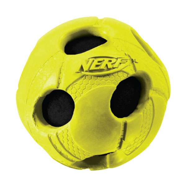 NERF DOG Wrapped Bash Ball (gummiummantelt) - S=5,1 cm