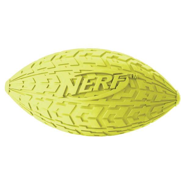 NERF DOG Trax Tire Squeak Football - Small