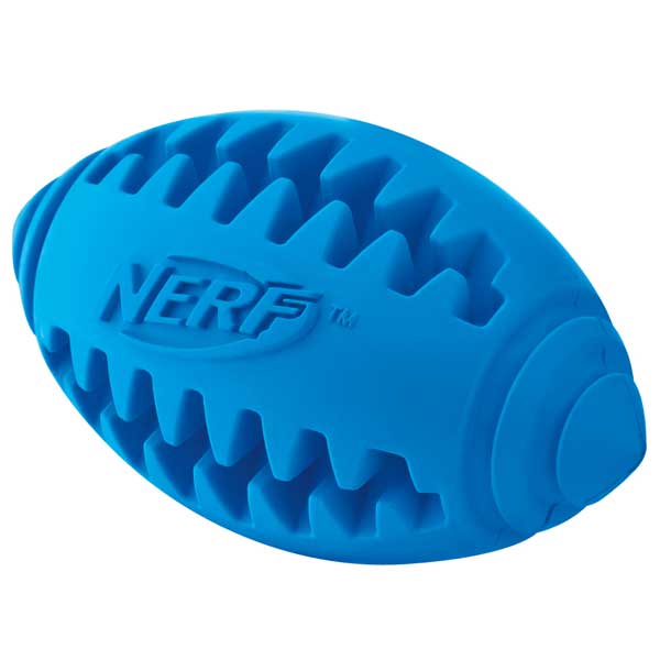 NERF DOG Teether Football zur Zahnpflege - Mittel