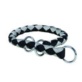 Trixie Cavo Würger / Zug-Stopp-Halsband - schwarz/silber - 35-41 cm/ 12 mm