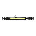 Trixie Flash + Reflect Halsband - Schwarz-Gelb - S-M: 30-40cm