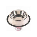 Trixie Edelstahlnapf mit Gummiring - 0,9 l