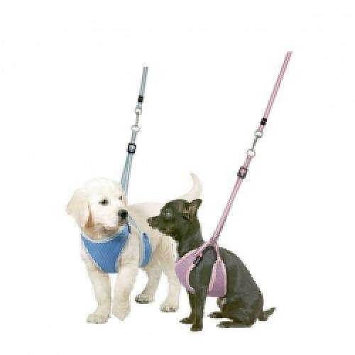 Karlie Flamingo Puppy Geschirr mit Leine - Blau - 10 mm / 10-18 cm